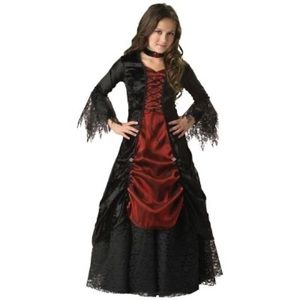 VAMPIRE Costume 🖤 GIRLS Size 8 InCharacter Gothic Vampire EXCELLENT CONDITION